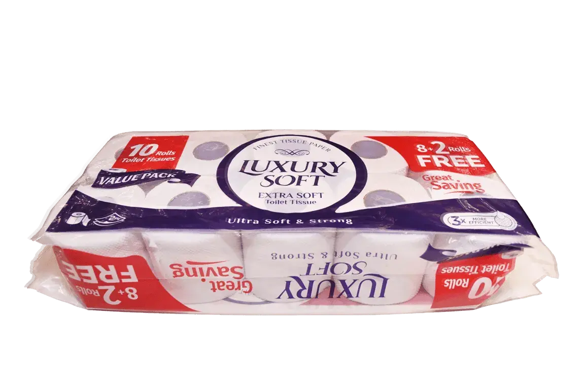 BEEJAN 2-Ply Value Pack 12 Toilet Tissue Rolls (10+2 Rolls)