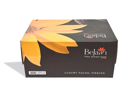 BeJaan 2-Ply Non-Perfumed Luxury Facial Tissues in Black - POP UP