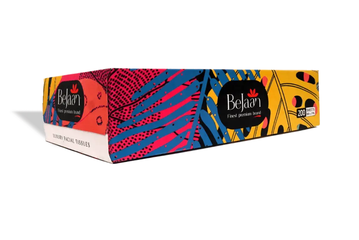 BEJAAN Multicolor Luxury Facial Tissues - 100 SHEETS