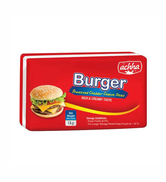 ACHHA CHEESE SLICES - BURGERS -YELLOW - 1KG - 50 PCS